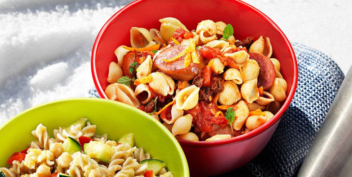 Pastagryta med chorizo, morötter och tomatsås