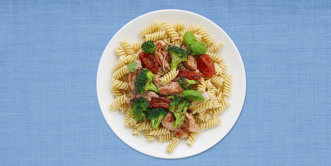 Fläskfilepasta med asiatiska smaker