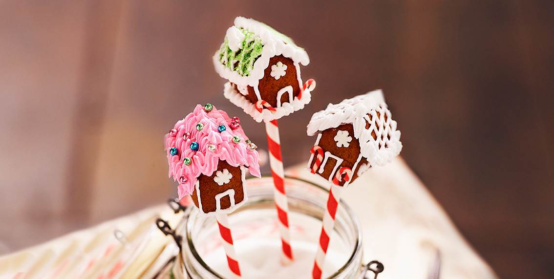 Mini-pepparkakshus med mall