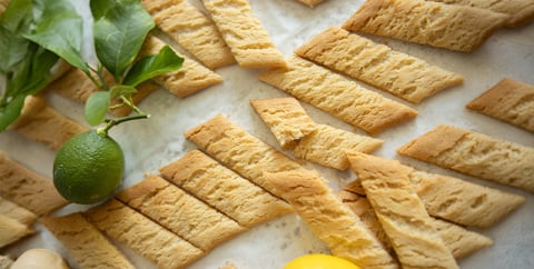 Kolakakor med citron och vanilj