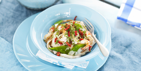Linguine med skaldjurssås
