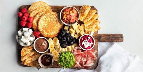 Pancake board till brunchen