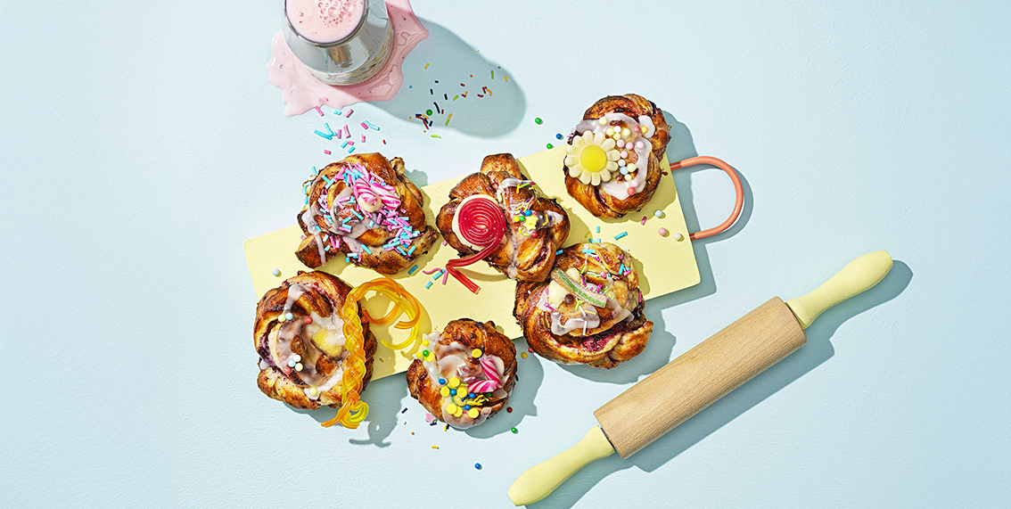 Krämiga krumelurbullar