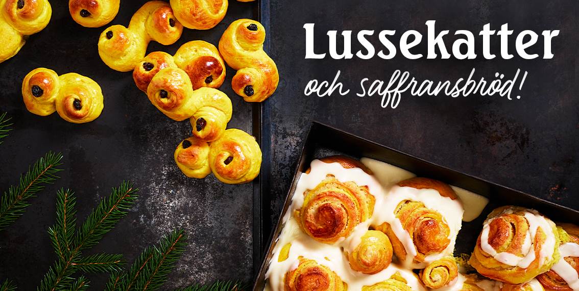 Lussebullar och saffransbröd