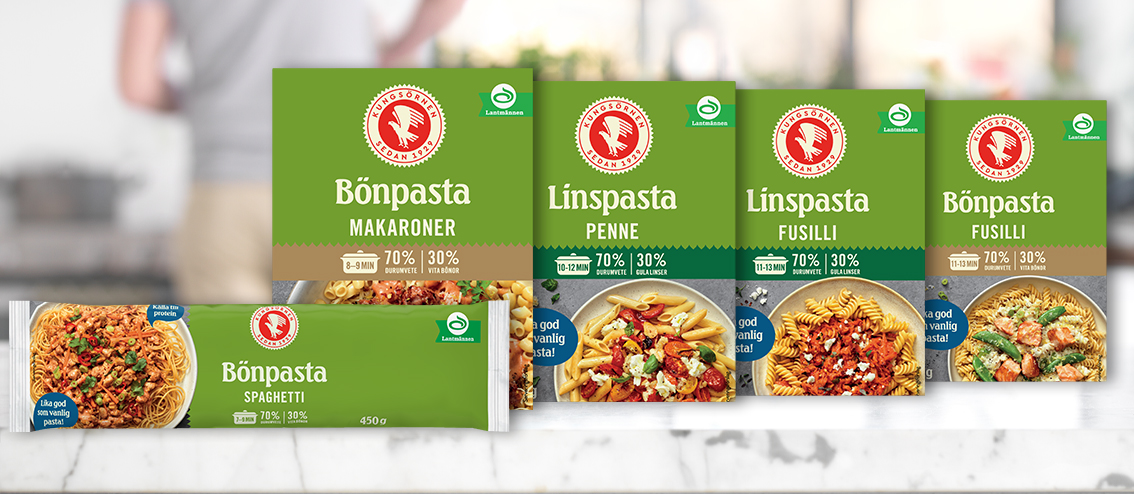 Bön- och linspasta – Vår grönaste pasta!