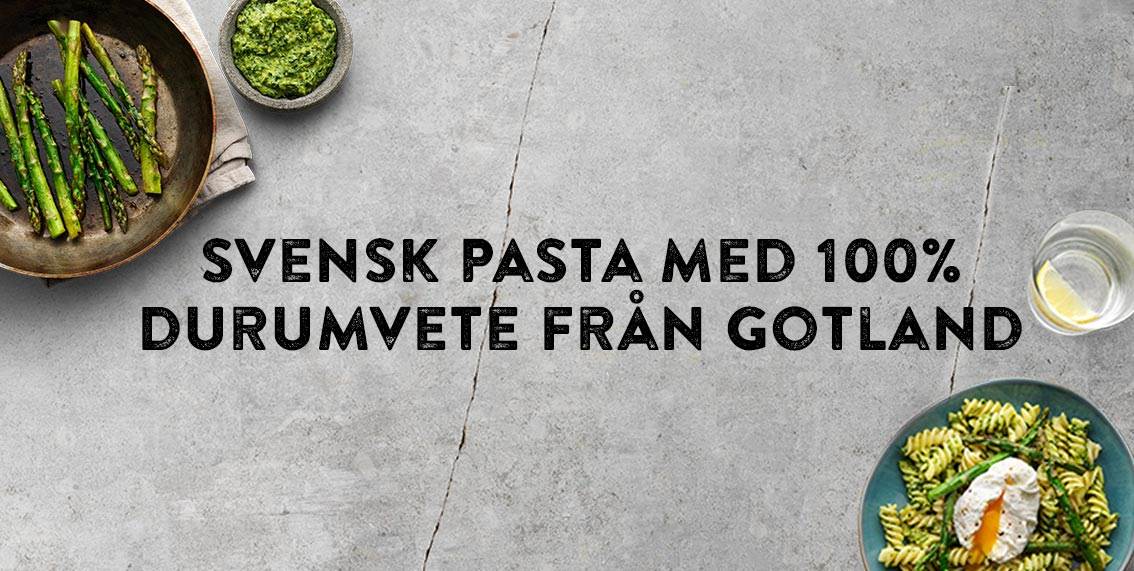 Svensk pasta – med durumvete från Gotland